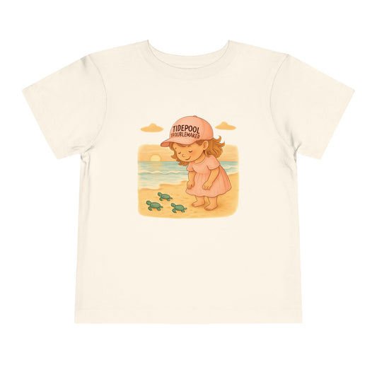 Toddler Girls Sea Turtle Beach Tee – Baby Turtle