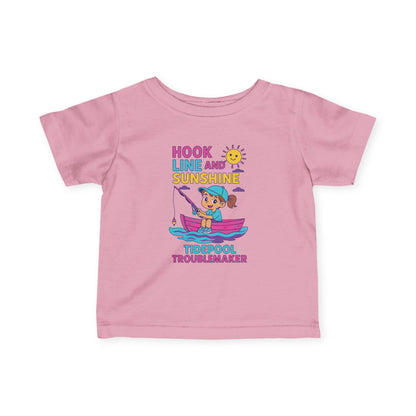 "Hook Line and Sunshine"" Infant Tee