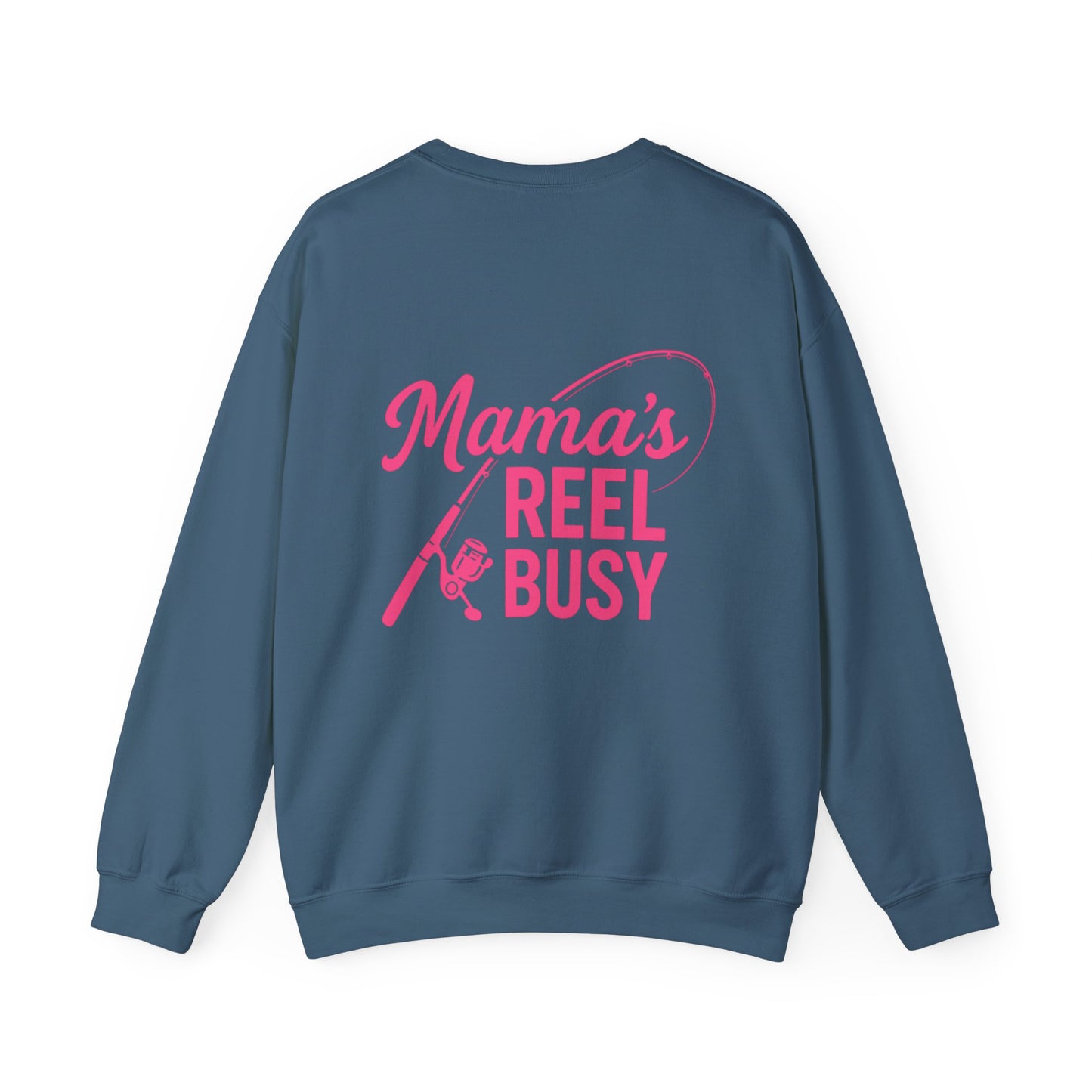 "Mama's Reel Busy" Crewneck Sweatshirt - Women