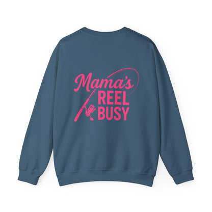 "Mama's Reel Busy" Crewneck Sweatshirt - Women