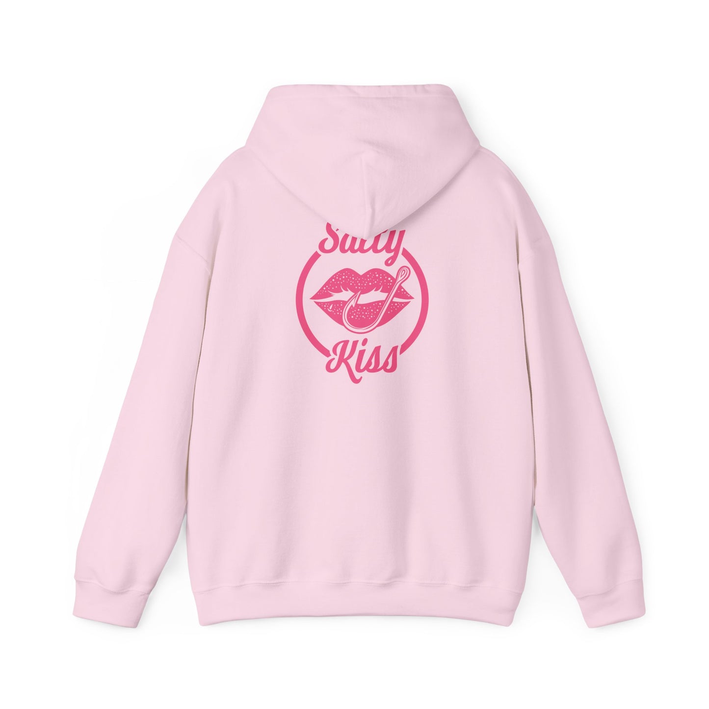 "Salty Kiss" Heavy Blend™ Hoodie - pink logo