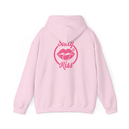 "Salty Kiss" Heavy Blend™ Hoodie - pink logo