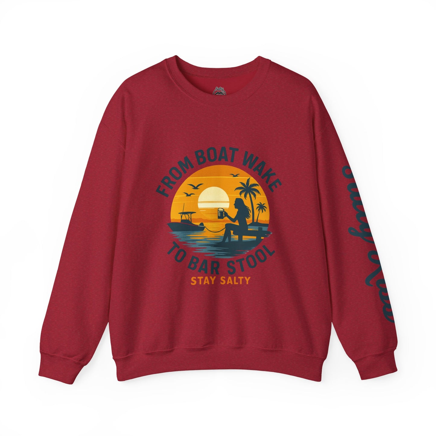"From Boat Wake to Bar Stool" Crewneck Sweatshirt
