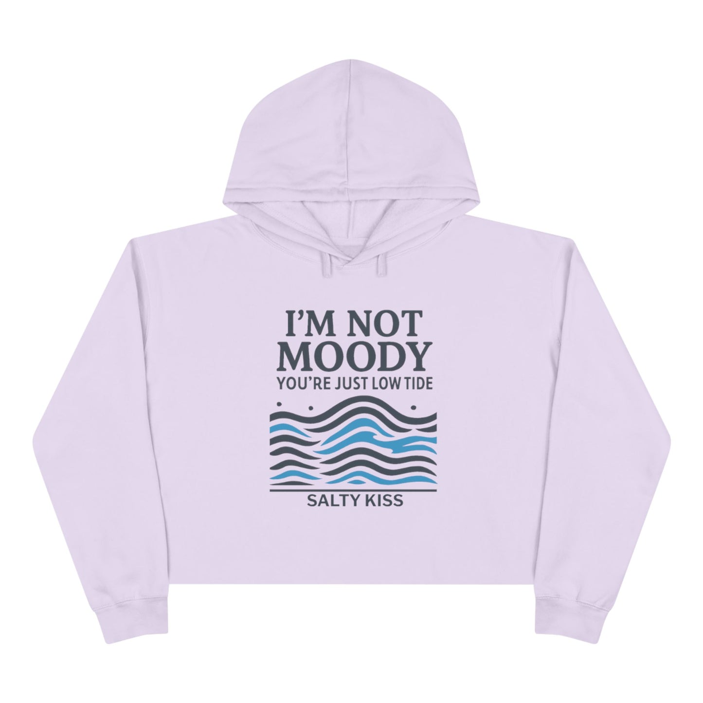Women's Crop Hoodie - I'm Not Moody