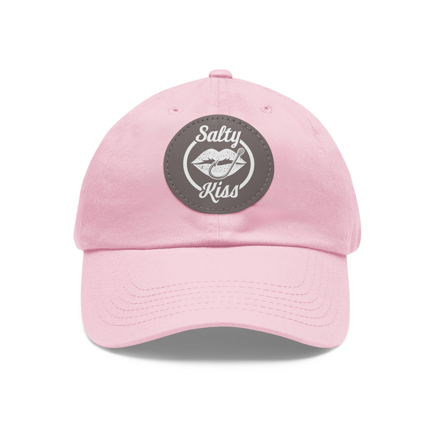 "Salty Kiss" Leather Patch Cap - white logo