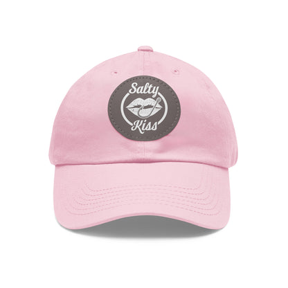 "Salty Kiss" Leather Patch Cap - white logo