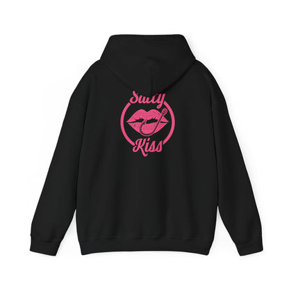 "Salty Kiss" Heavy Blend™ Hoodie - pink logo