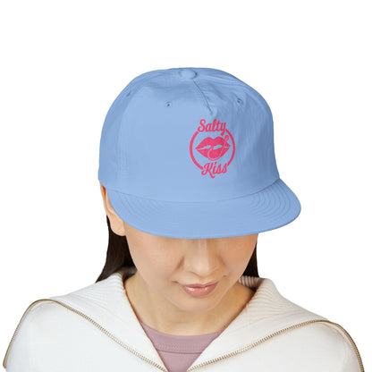 Trendy Surf Cap with "Salty Kiss" - pink Logo