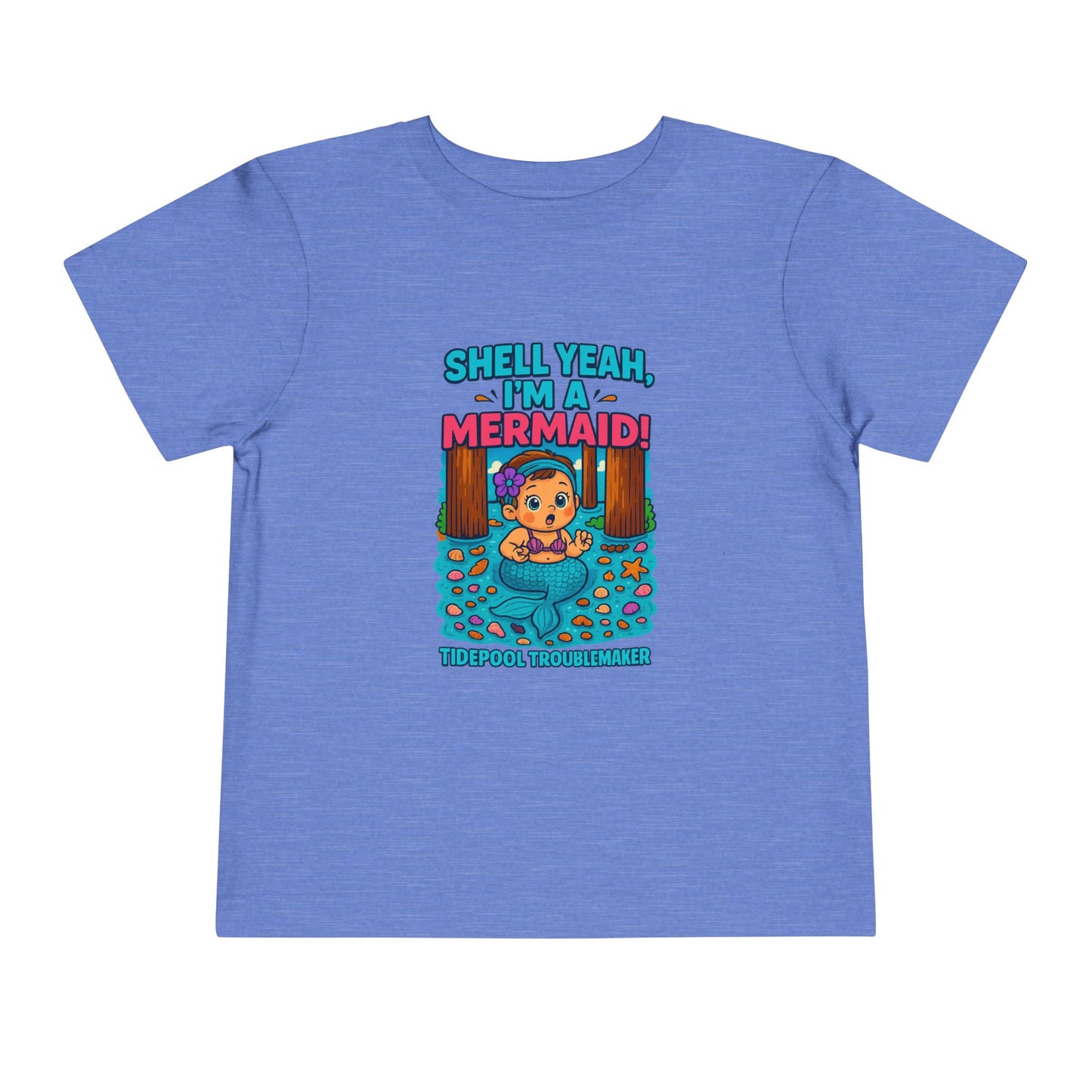 Toddler Girls Mermaid Tee – Shell Yeah, I’m a Mermaid