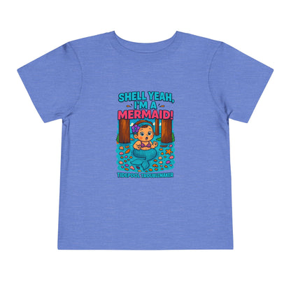 Toddler Girls Mermaid Tee – Shell Yeah, I’m a Mermaid