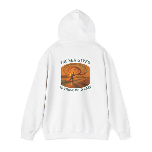 "The Sea Gives to Those Who Cast" Heavy Blend™ Hoodie - men
