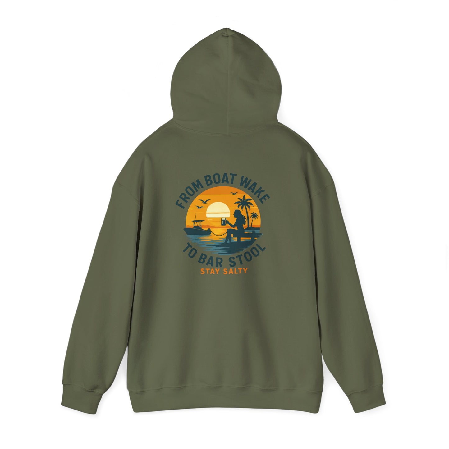 "From Boat Wake to Bar Stool" Hoodie