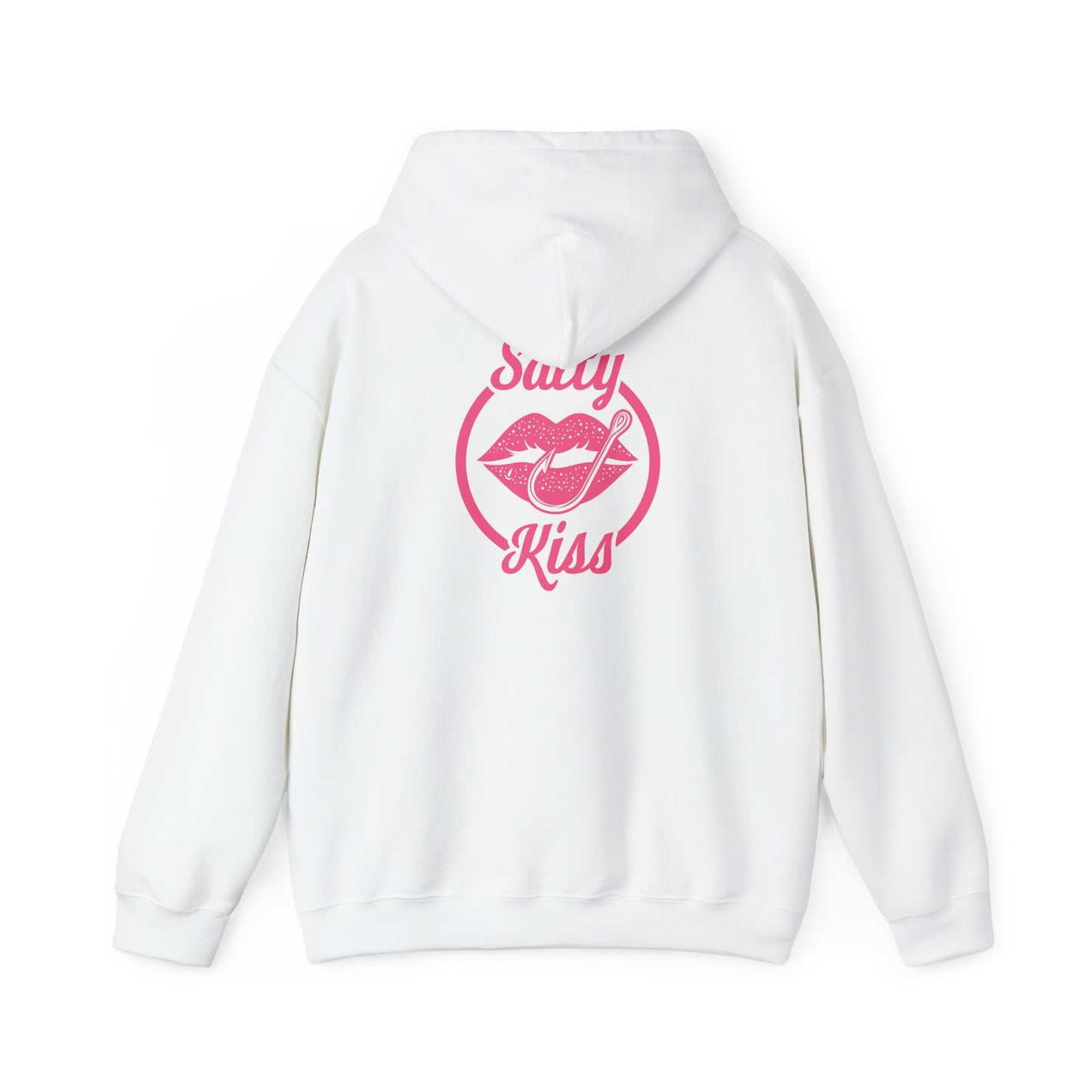 "Salty Kiss" Heavy Blend™ Hoodie - pink logo