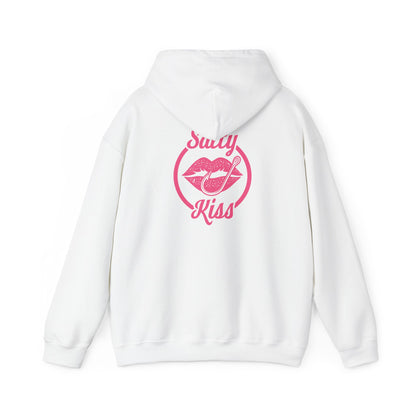"Salty Kiss" Heavy Blend™ Hoodie - pink logo