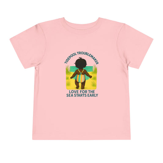 Toddler Girls Coastal Beach Tee – Love for the Sea Starts Early