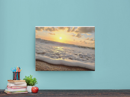 Coastal Canvas Wall Art, Ocean Sunset Wraps, Beach Home Decor, Nautical Wall Art, Coastal Living, Nature Print