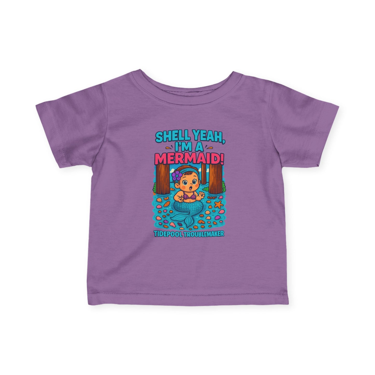 "Shell Yeah, I'm a Mermaid" Infant Tee