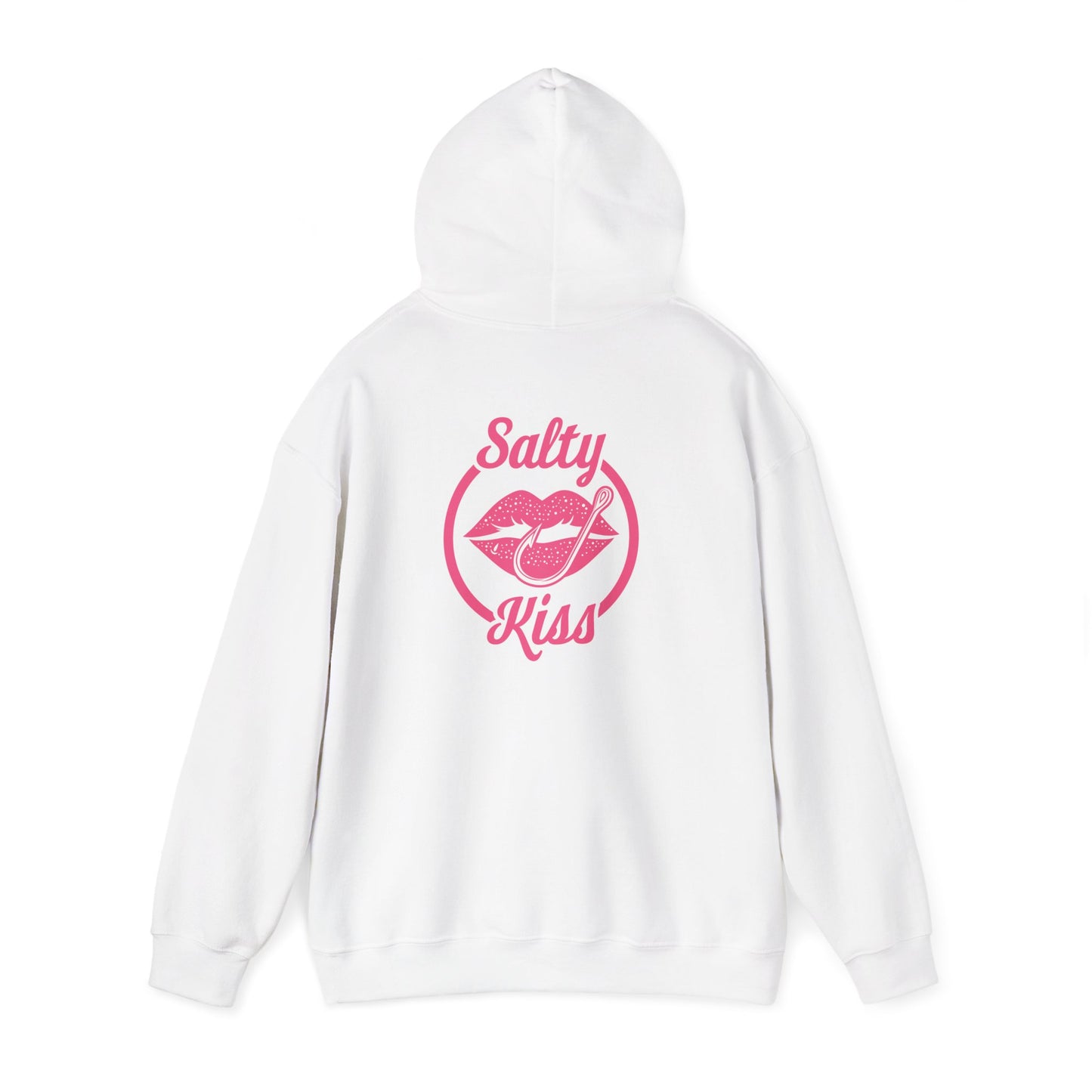 "Salty Kiss" Heavy Blend™ Hoodie - pink logo