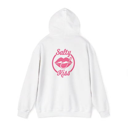 "Salty Kiss" Heavy Blend™ Hoodie - pink logo