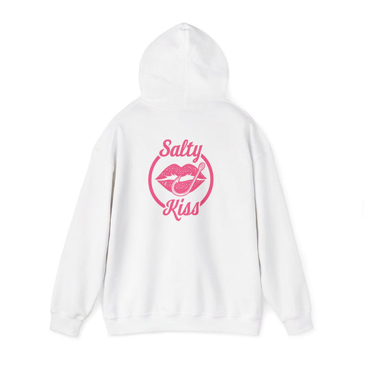 "Salty Kiss" Heavy Blend™ Hoodie - pink logo