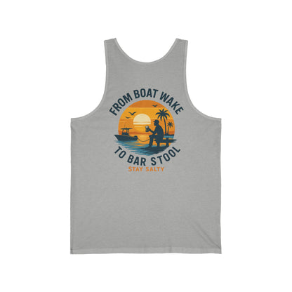 "From Boat Wake to Bar Stool" Tank Top