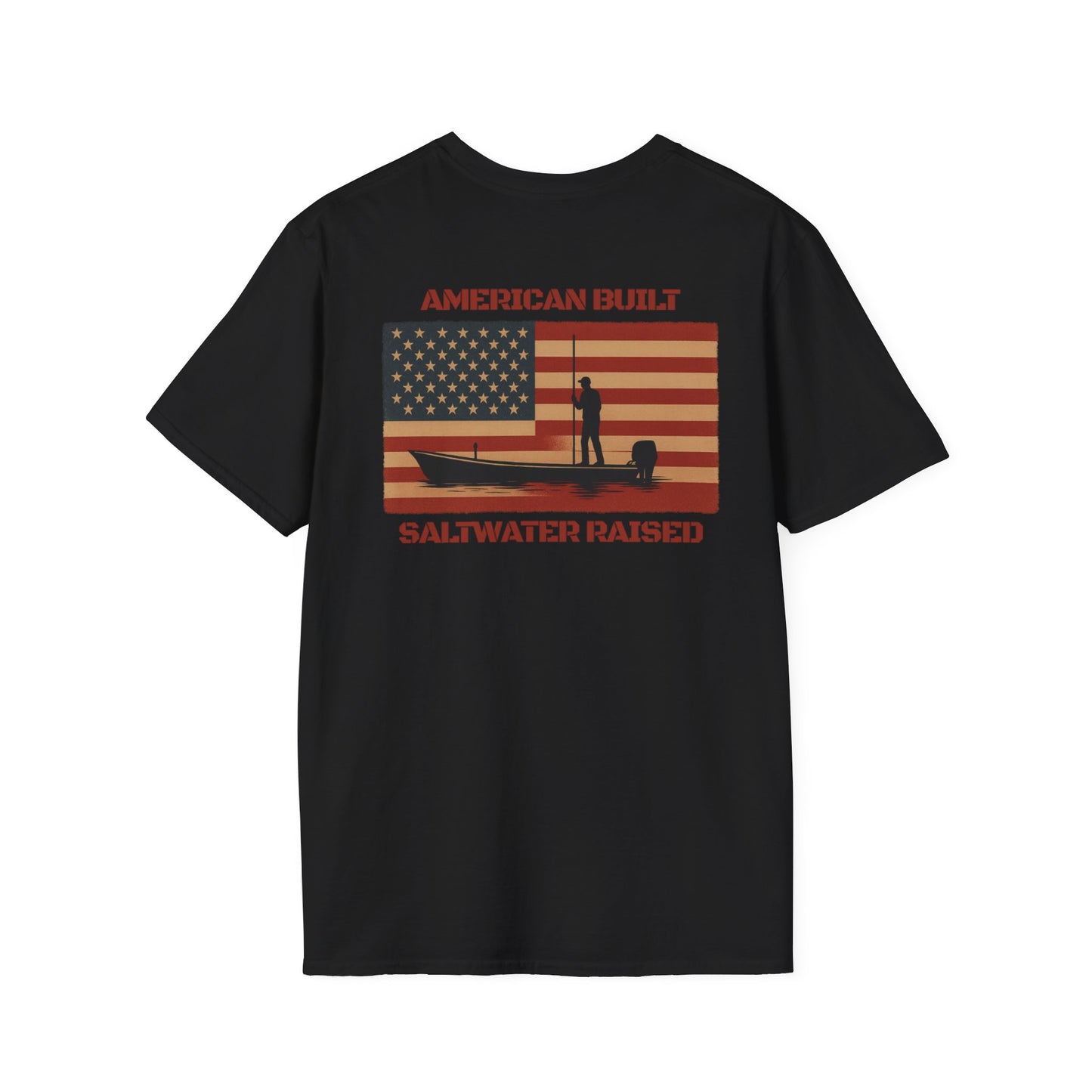 "American Built Saltwater Raised" Tee Men