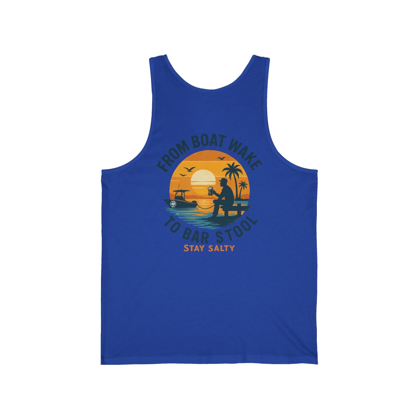 Men’s Boat Day Tank Top – From Boat Wake to Bar Stool