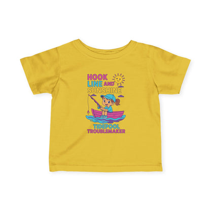 "Hook Line and Sunshine"" Infant Tee