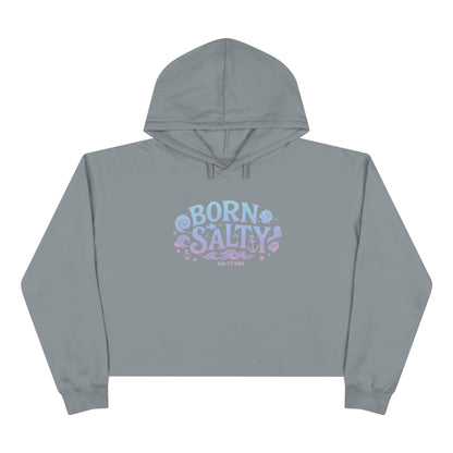 Women's Crop Hoodie - Born Salty