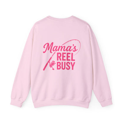 "Mama's Reel Busy" Crewneck Sweatshirt - Women