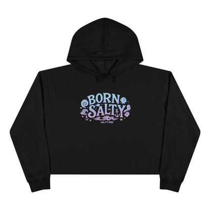 Women's Crop Hoodie - Born Salty