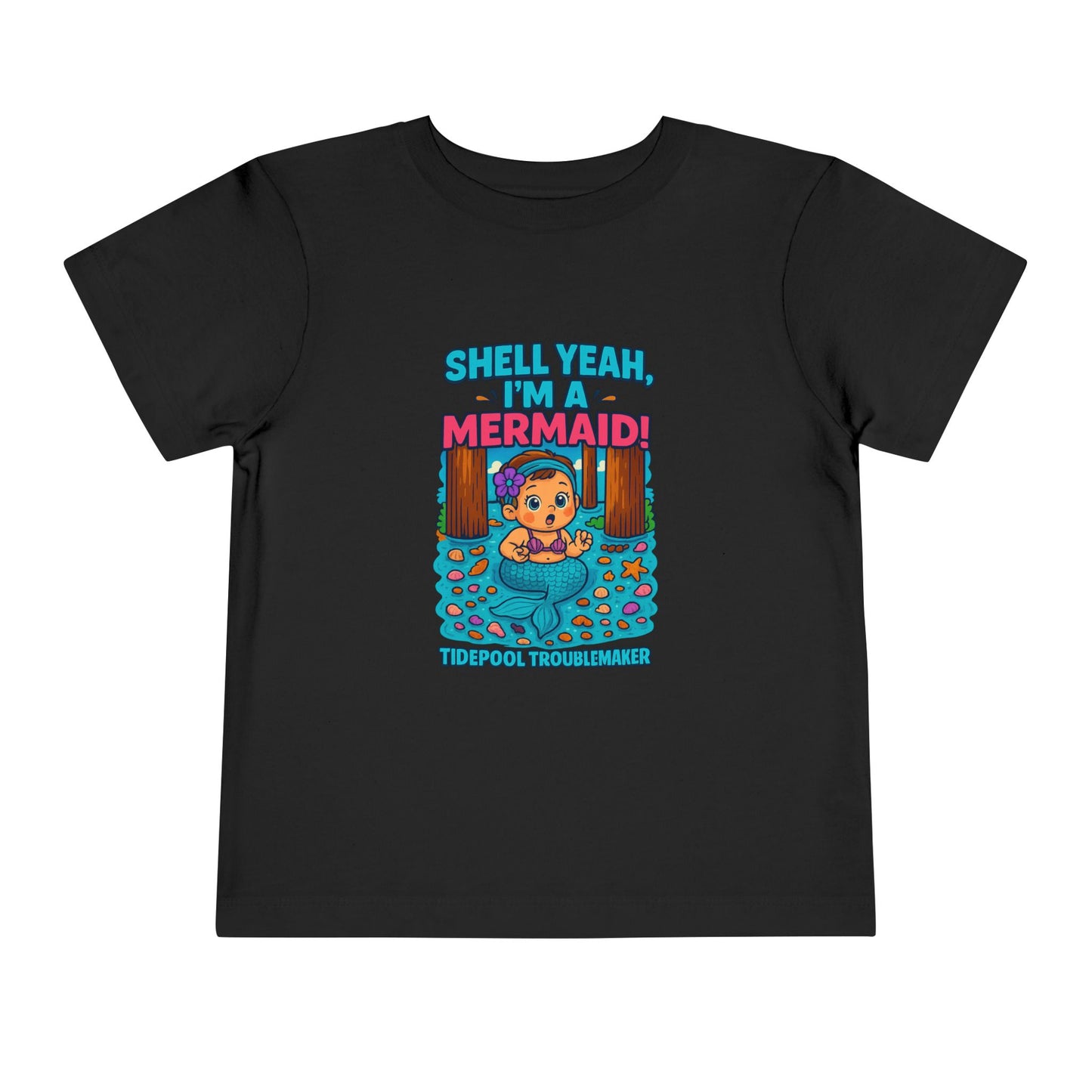 Toddler Girls Mermaid Tee – Shell Yeah, I’m a Mermaid