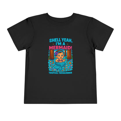 Toddler Girls Mermaid Tee – Shell Yeah, I’m a Mermaid