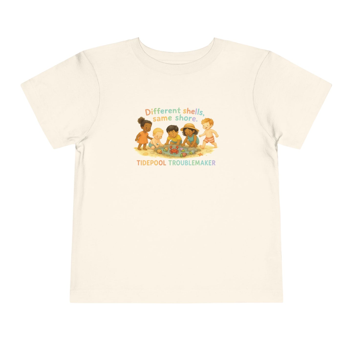 "Different Shells, Same Shore" Toddler Tee
