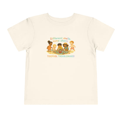 "Different Shells, Same Shore" Toddler Tee