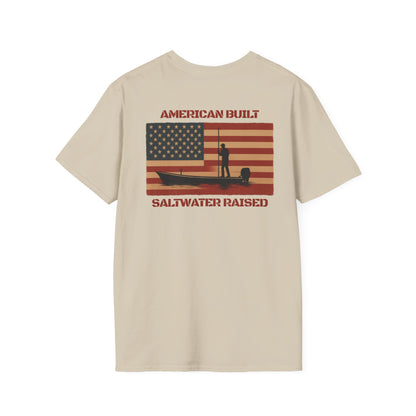 "American Built Saltwater Raised" Tee Men