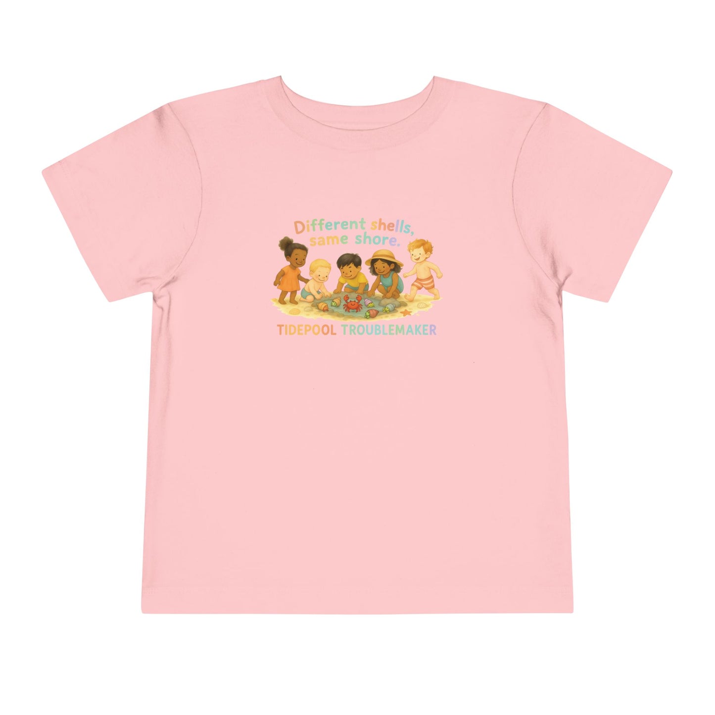 "Different Shells, Same Shore" Toddler Tee