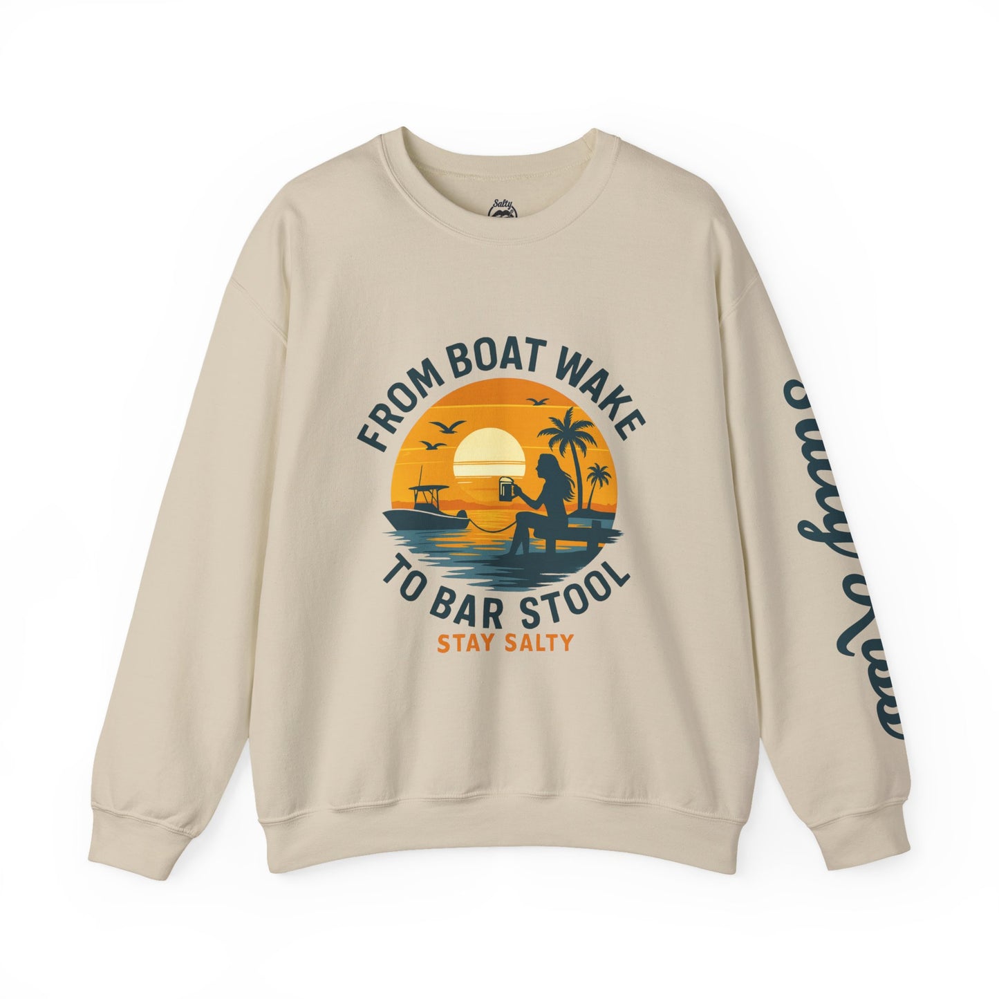 "From Boat Wake to Bar Stool" Crewneck Sweatshirt
