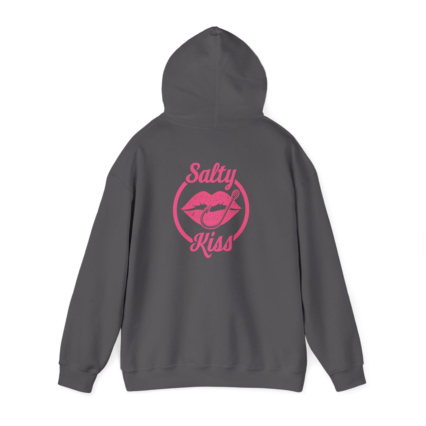 "Salty Kiss" Heavy Blend™ Hoodie - pink logo