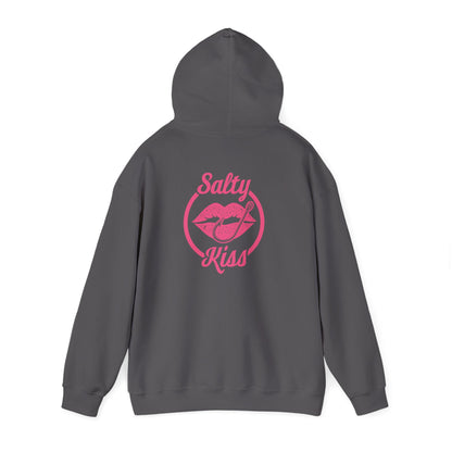 "Salty Kiss" Heavy Blend™ Hoodie - pink logo