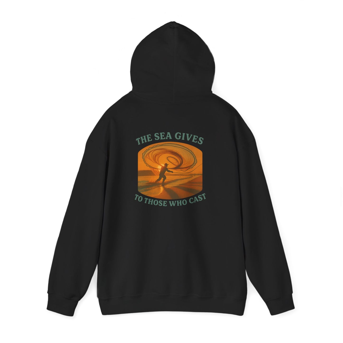 "The Sea Gives to Those Who Cast" Heavy Blend™ Hoodie - men