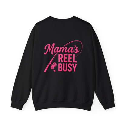 "Mama's Reel Busy" Crewneck Sweatshirt - Women