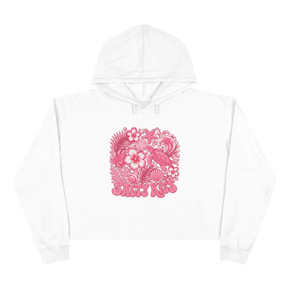 Women's Crop Hoodie - Coastal Love Sea Turtle