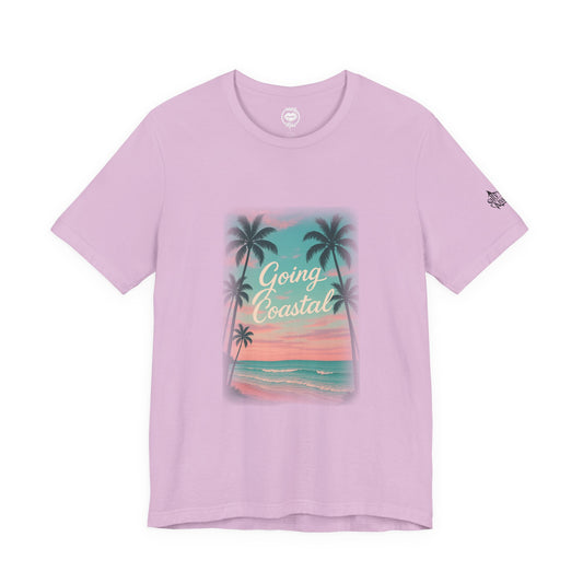 "Going Coastal Beach Scene" Tee Women