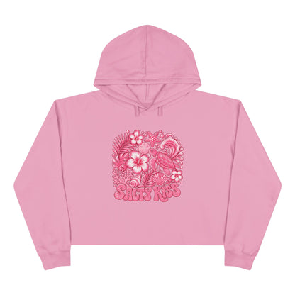 Women's Crop Hoodie - Coastal Love Sea Turtle
