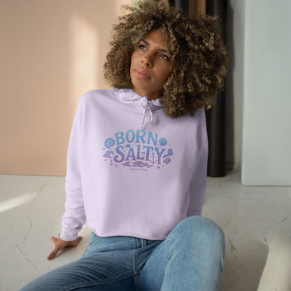 Women's Crop Hoodie - Born Salty