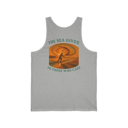 "The Sea Gives to Those Who Cast" Tank Top