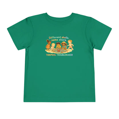 "Different Shells, Same Shore" Toddler Tee