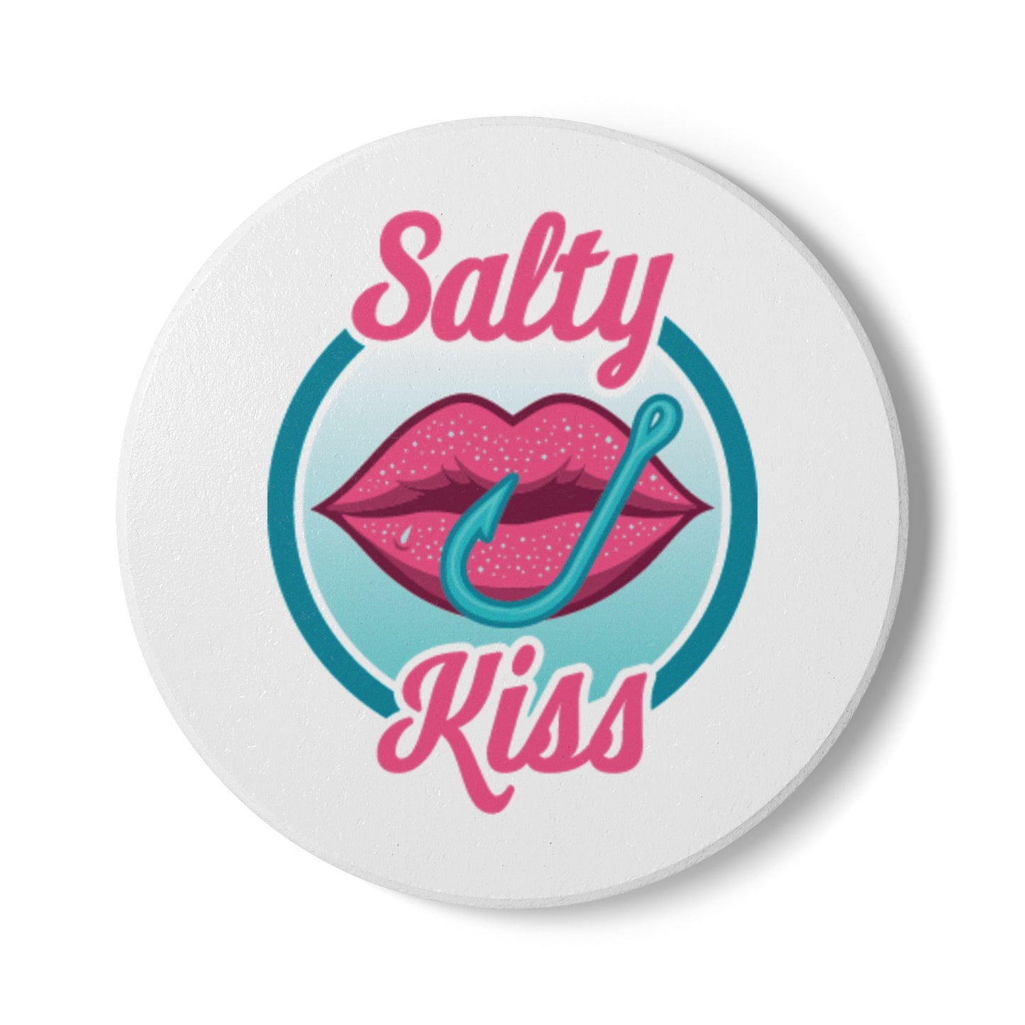 "Salty Kiss" Ceramic Coaster