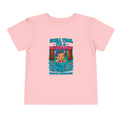 Toddler Girls Mermaid Tee – Shell Yeah, I’m a Mermaid